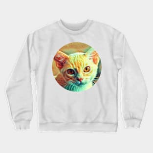 Bright-Eyed floppy cat Crewneck Sweatshirt